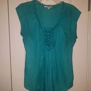 Teal Black Rainn Shirt